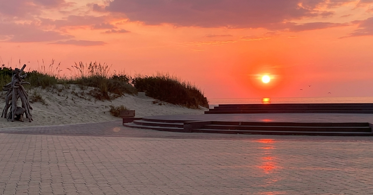 Coucher de soleil vue mer — 2